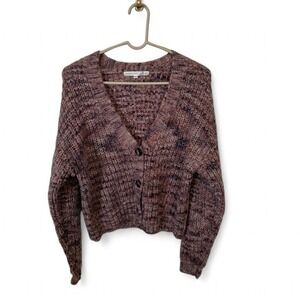 Altar'd State Cardigan Womens Medium Chunky Knit Button Front Sweater size XS